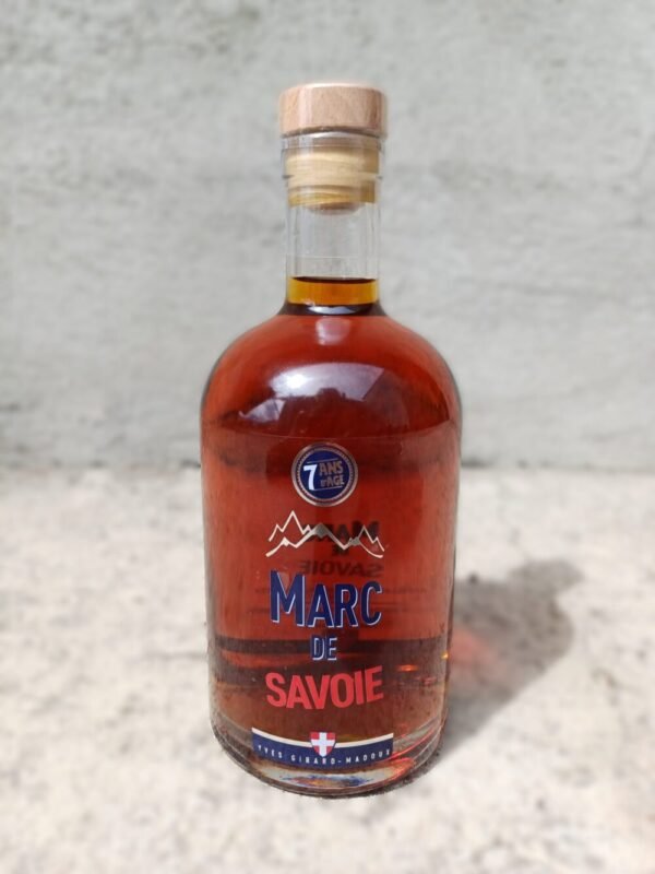 Bouteille de Marc de Savoie 7 ans d'âge 45% volume 70 cl